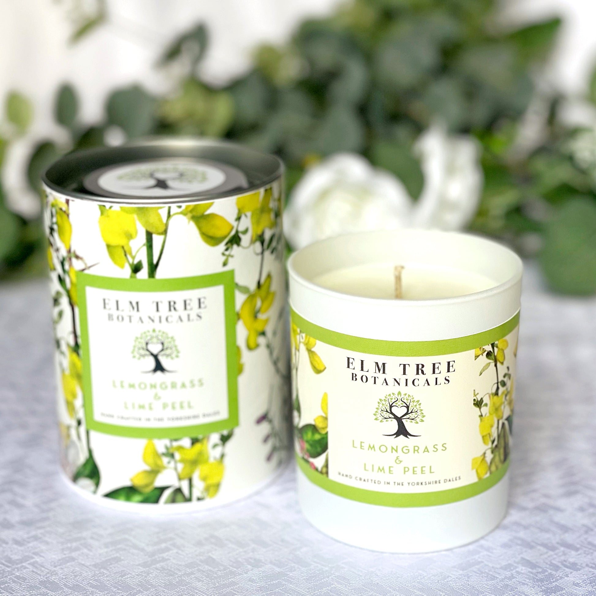 Lemongrass & Lime Peel Medium Candle with tin